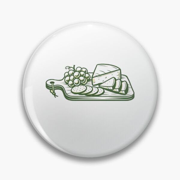 Item preview, Charcuterie Board Line Art – Minimalist Brie & Grapes Design designed and sold by Timeless Junction.