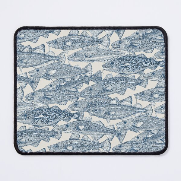 Item preview, Atlantic cod cobalt strong white designed and sold by scrummy.