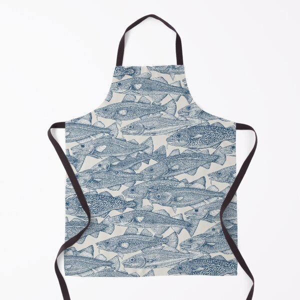 Item preview, Atlantic cod cobalt strong white designed and sold by scrummy.