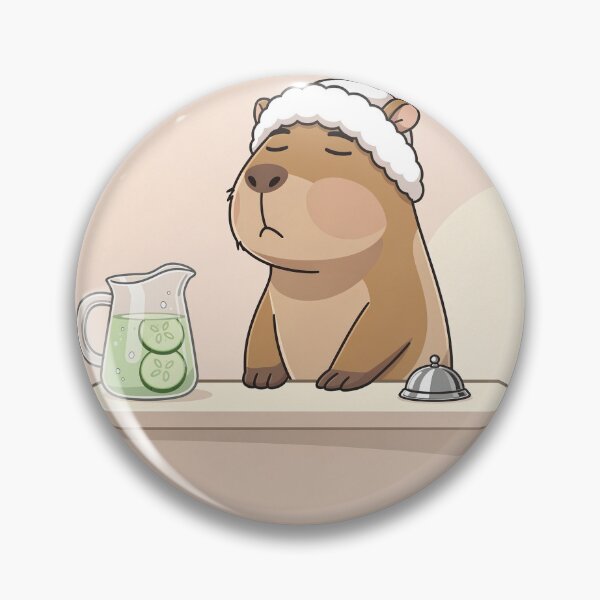 Item preview, Capybara Spa Receptionist designed and sold by PictorialWhimsy.