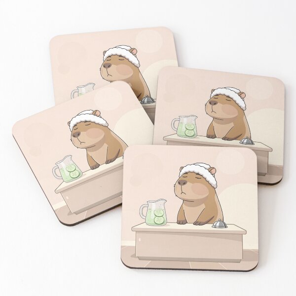 Item preview, Recepcionista del spa Capybara designed and sold by PictorialWhimsy.