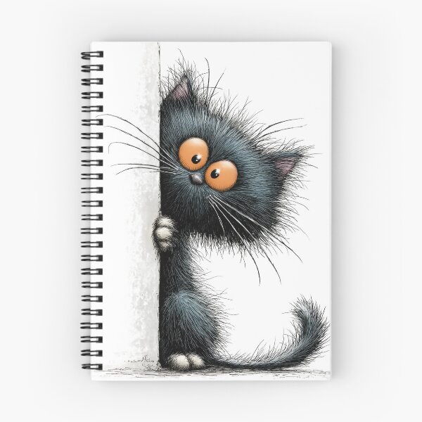 Item preview, Funny Black Fluffy Cat designed and sold by Partoon-dp.