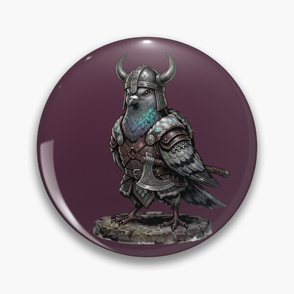 Item preview, Viking Pigeon Warrior With Battle Axe designed and sold by azule1.