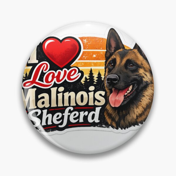 Item preview, I Love Belgian Malinois Sticker – Perfect Gift for Malinois Dog Lovers designed and sold by psproshope.