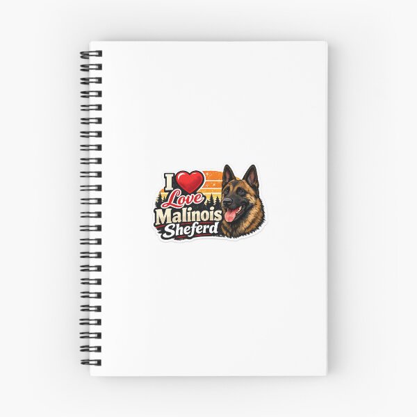 Item preview, I Love Belgian Malinois Sticker – Perfect Gift for Malinois Dog Lovers designed and sold by psproshope.