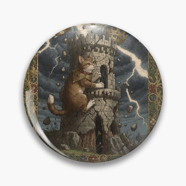 Item preview, The Tower - Tarot Cat designed and sold by PictorialWhimsy.