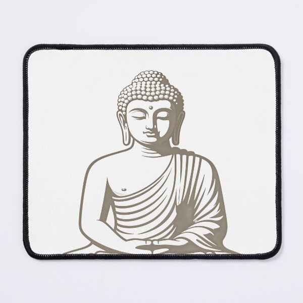 Item preview, Meditating Buddha Illustration – Symbol of Peace, Wisdom, and Enlightenment designed and sold by Artisan Finds Online.