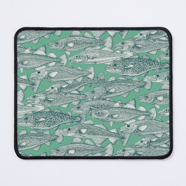 Item preview, Atlantic cod dark teal peppermint designed and sold by scrummy.