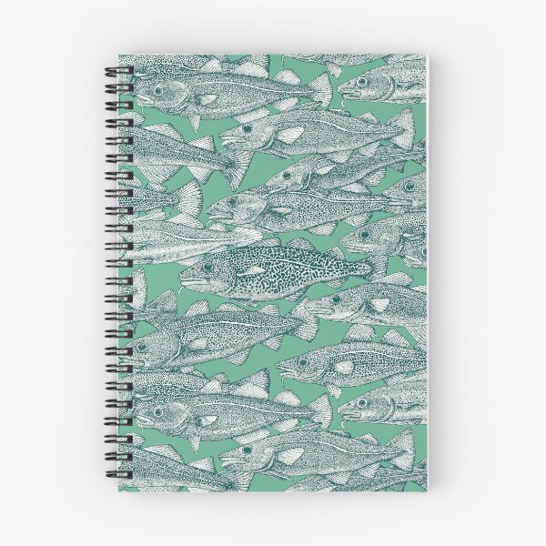 Item preview, Atlantic cod dark teal peppermint designed and sold by scrummy.