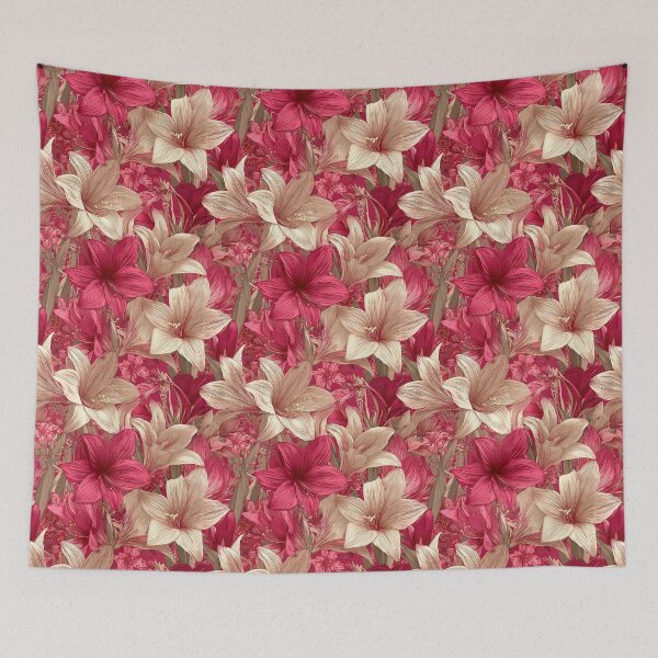 Item preview, Charming Amaryllis Floral - Hawaiian Flower Pattern   - Gifts For Dad designed and sold by RoyalStarsPatts.