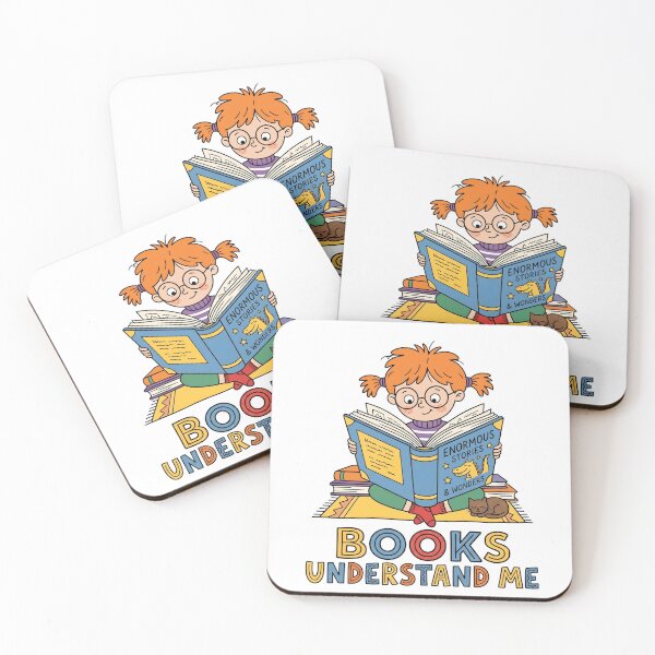 Item preview, Books Understand Me – Funny Reading Girl with Cat Cute Book Lover Gift designed and sold by Sekla-Studio.