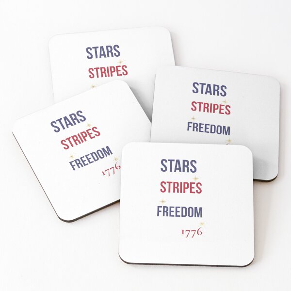 Item preview, Stars Stripes Freedom 1776 Patriotic Typography designed and sold by mayacreations7.