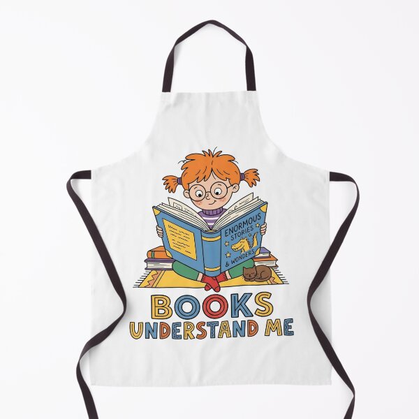 Item preview, Books Understand Me – Funny Reading Girl with Cat Cute Book Lover Gift designed and sold by Sekla-Studio.