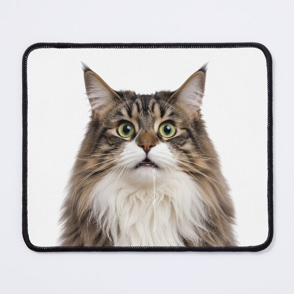 Item preview, Drooling Norwegian Forest Cat Meme designed and sold by teeperfect.