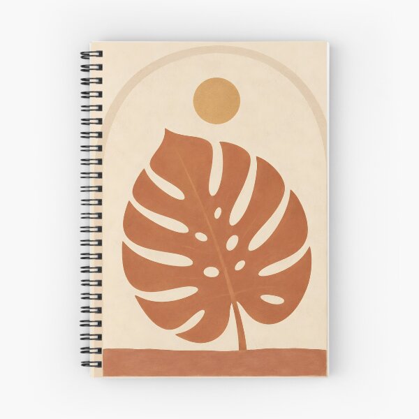 Item preview, Monstera Leaf Wall Art – Terracotta Afro Boho Print designed and sold by Martin's_Design.