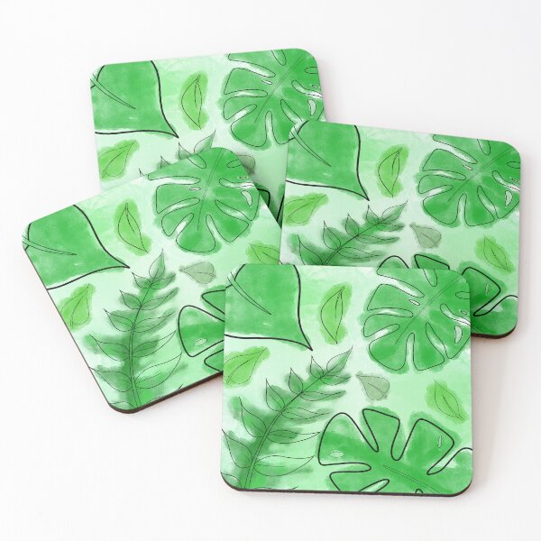 Item preview, Rainforest Watercolour Leaves designed and sold by DrivenDynamic.