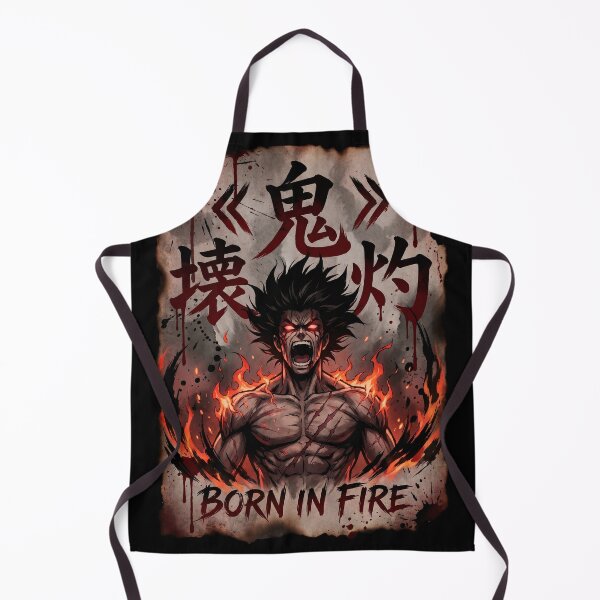 Item preview, Born In Fire Anime Demon - Gritty Vintage Manga designed and sold by MCHDesignST.