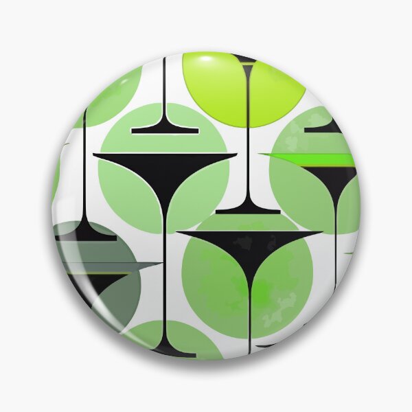 Item preview, Atomic Fifties Inspired Martinis In Grey, Aqua Green And Lime designed and sold by taiche.