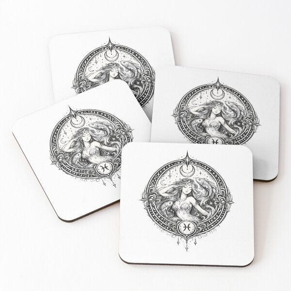 Item preview, Daily horoscopes, "Pisces" Zodiac Art Nouveau  designed and sold by MusesWhispers.