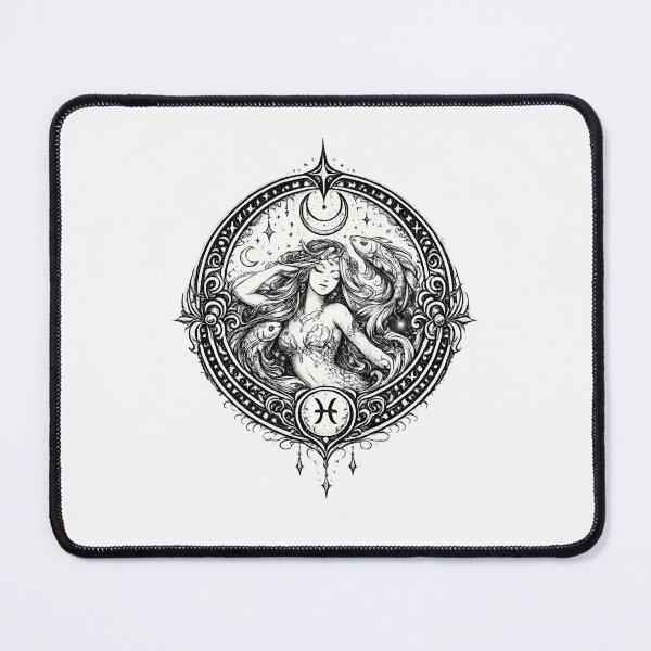 Item preview, Daily horoscopes, "Pisces" Zodiac Art Nouveau  designed and sold by MusesWhispers.