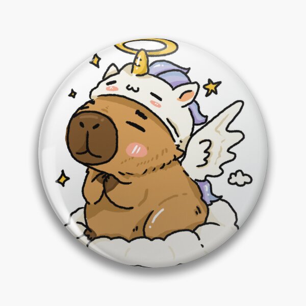 Item preview, Too Pure for This World – Angel Pegasus Capybara designed and sold by chupichapa.