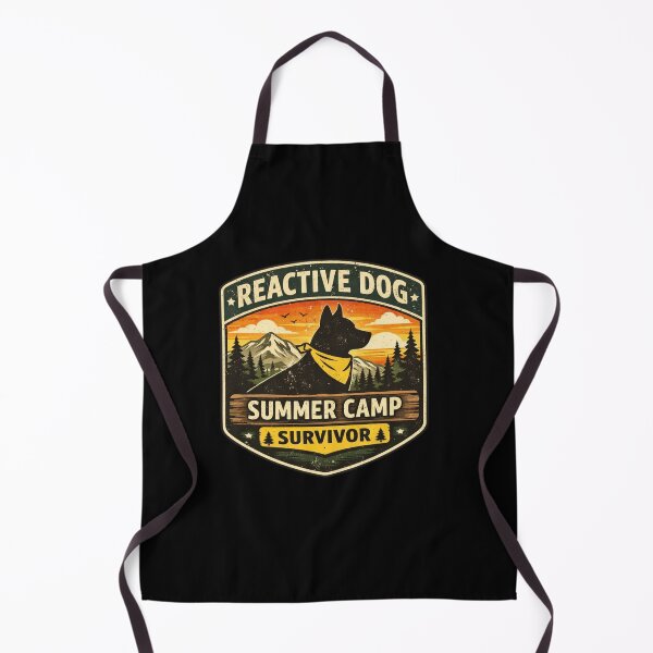 Item preview, Reactive Dog Summer Camp Survivor – Forest Badge Design designed and sold by Timeless Junction.