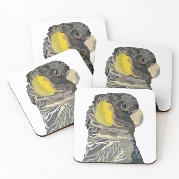 Item preview, Yellow-Tailed Black Cockatoo Design | Australian Wildlife Bird Lover designed and sold by PrettylittlepastelUk.