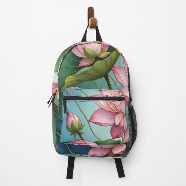 Item preview, Stained Glass Lotus Flower Botanical Vitrage Illustration designed and sold by Exquisite Design Studio „Paculówka”.