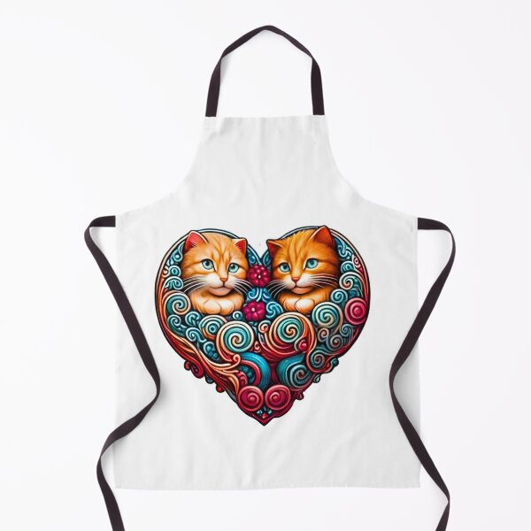 Item preview, Cute Orange Cats Heart Sticker Pack - Ginger Kitten Floral Hearts designed and sold by Good Vibes .