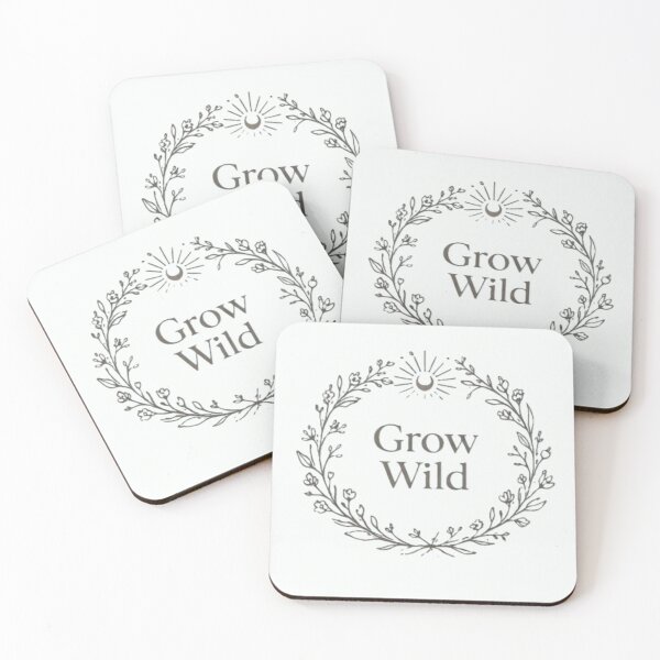 Item preview, Grow Wild - Minimalist Botanical Wreath Illustration designed and sold by EVERGREEN&INK CREATIONS.