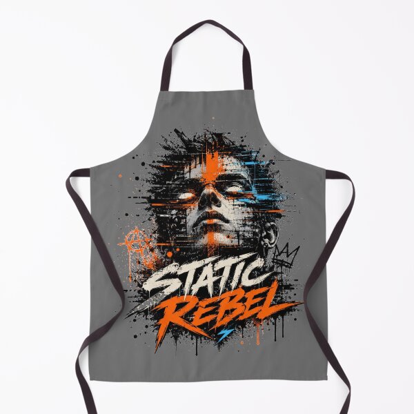 Item preview, Static Rebel Urban Glitch Street Art Portrait designed and sold by Aredbox.