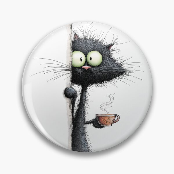 Item preview, Skinny Black Cat Illustration designed and sold by Partoon-dp.