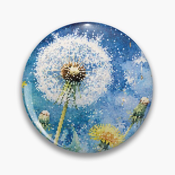 Item preview,  Watercolor Dandelion Dreams Geometric Floral Meadow designed and sold by A-C-G.