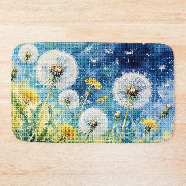 Item preview,  Watercolor Dandelion Dreams Geometric Floral Meadow designed and sold by A-C-G.