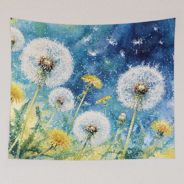 Item preview,  Watercolor Dandelion Dreams Geometric Floral Meadow designed and sold by A-C-G.