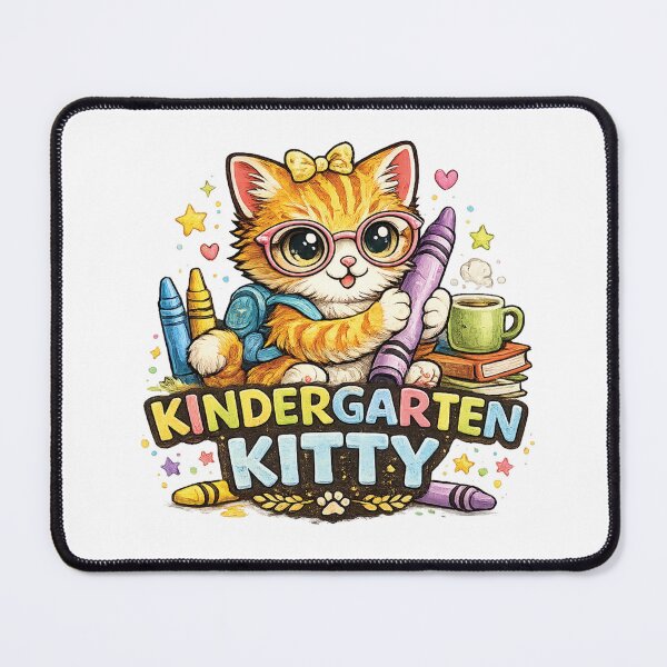 Item preview, Kindergarten Kitty Cute Back To School Cat Design designed and sold by mansourhamid.