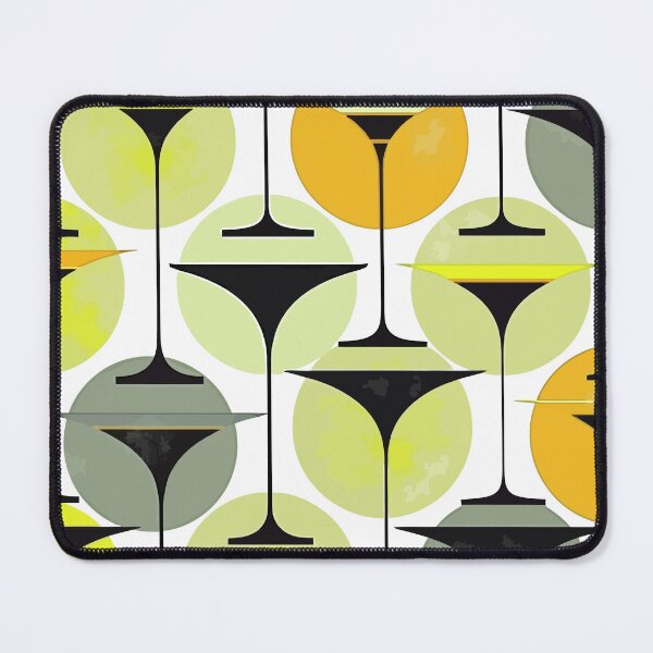 Item preview, Atomic Fifties Inspired Martinis In Grey, Lime, Cream, And Yellow designed and sold by taiche.