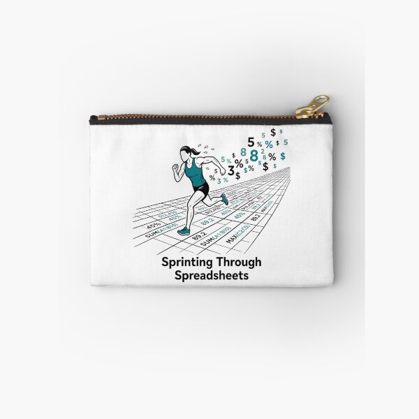 Item preview, Sprinting Through Spreadsheets - Funny Excel Data Analyst & Accountant. designed and sold by spreadsheetcafe.
