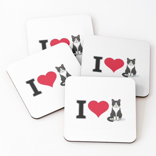 Item preview, Tuxedo (black and white) cat designed and sold by Mourest.