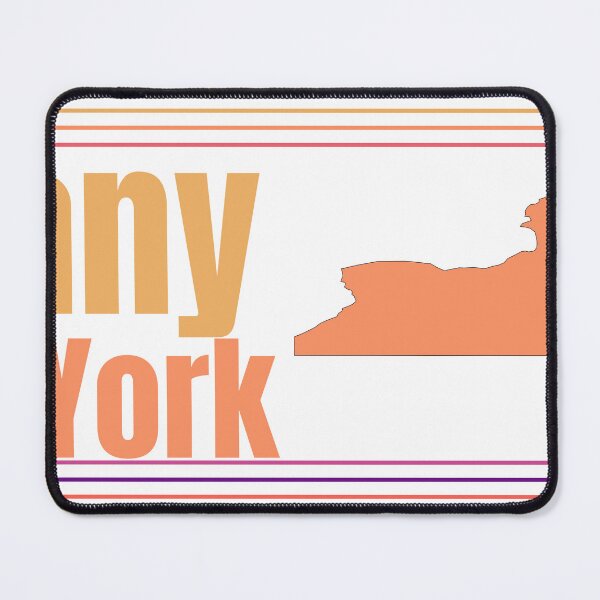 Item preview, Albany New York City Marked On State Map designed and sold by TheIconSmith.