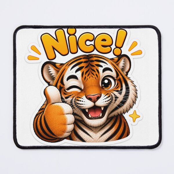 Item preview, Cute Nice Tiger Chibi Sticker designed and sold by PremVerse.