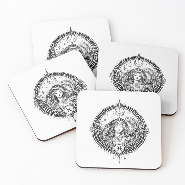 Item preview, Daily horoscopes, "Pisces" Zodiac Art Nouveau  designed and sold by MusesWhispers.