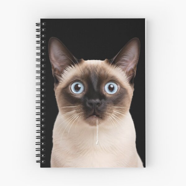 Item preview, Drooling Siamese Cat Meme Face designed and sold by teeperfect.