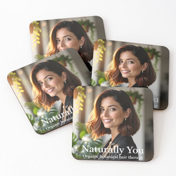 Item preview, Bouncy Brunette Lob with Highlights: Organic Botanical Hair Therapy Promo designed and sold by Creative-RE.