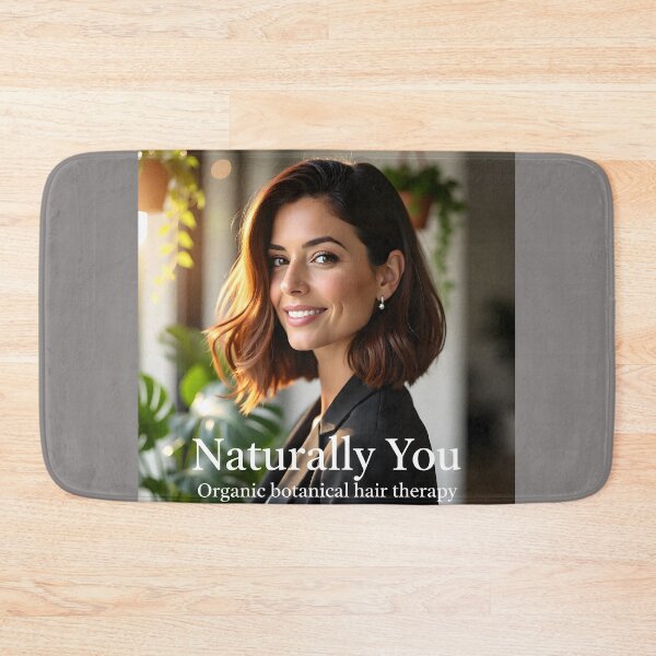 Item preview, Bouncy Brunette Lob with Highlights: Organic Botanical Hair Therapy Promo designed and sold by Creative-RE.