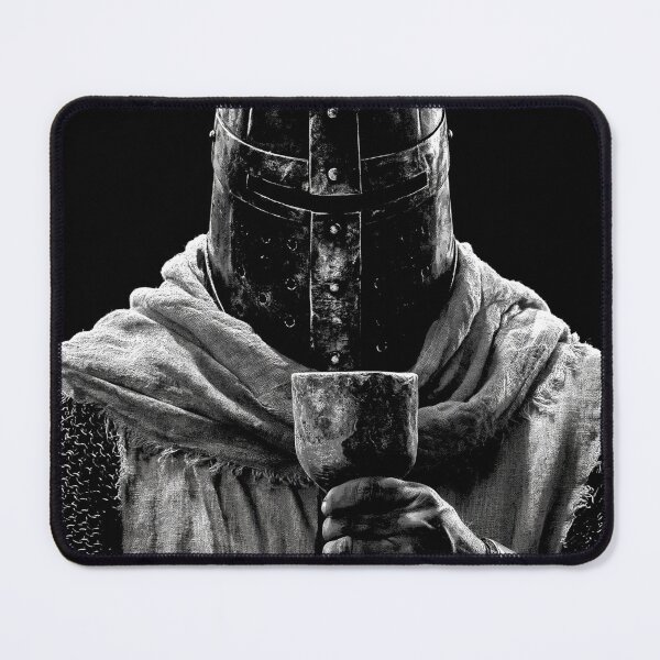 Item preview, Knight of God Templar Crusader Medieval Warrior Holding Cup Art designed and sold by GrinGalore.