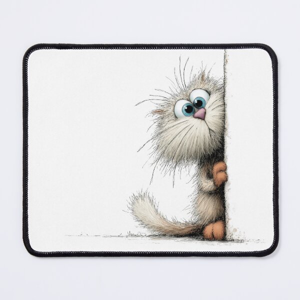 Item preview, White Fluffy Cat Peeking designed and sold by Partoon-dp.