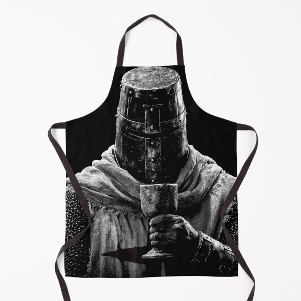 Item preview, Knight of God Templar Crusader Medieval Warrior Holding Cup Art designed and sold by GrinGalore.