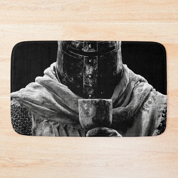 Item preview, Knight of God Templar Crusader Medieval Warrior Holding Cup Art designed and sold by GrinGalore.