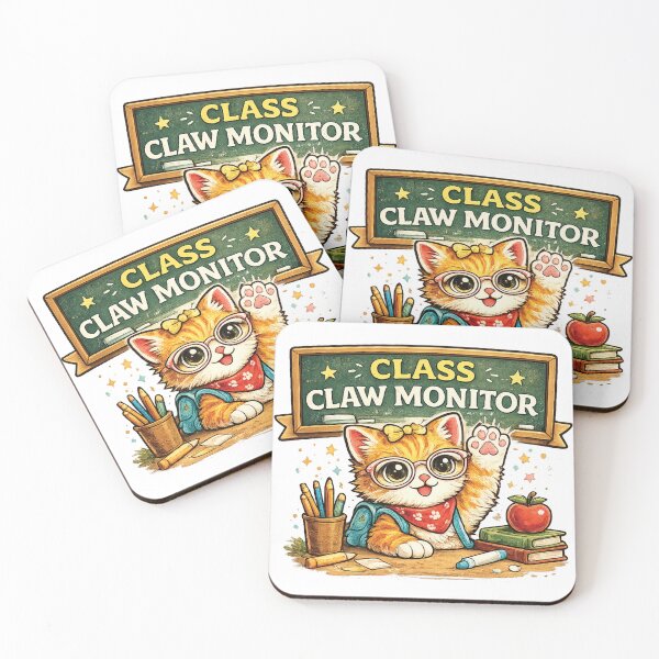 Item preview, Class Claw Monitor Funny School Cat Classroom Design designed and sold by mansourhamid.